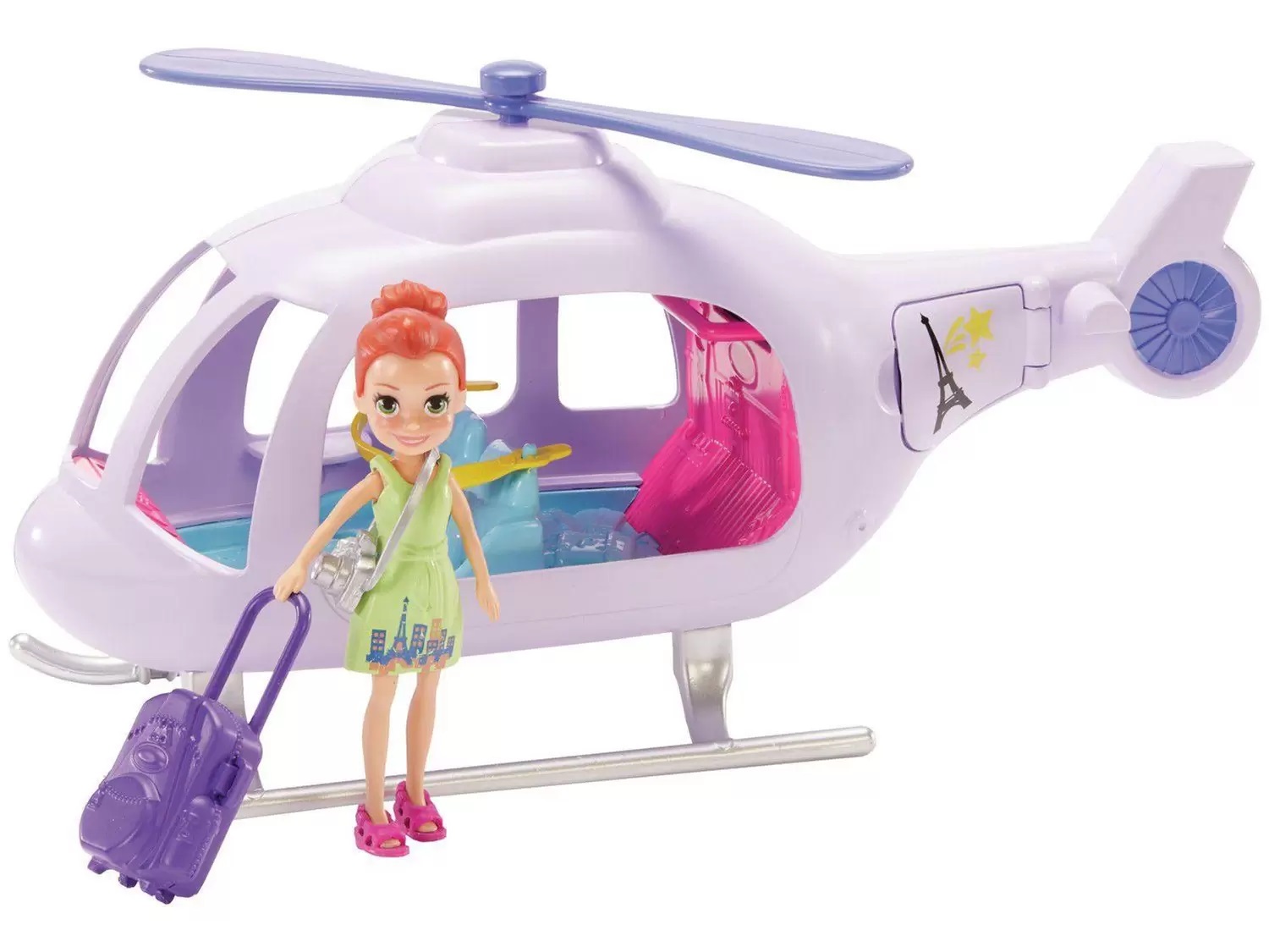 Boneca Polly Pocket Helicóptero de Aventura Mattel - Blanc Toys -  Felicidade em brinquedos