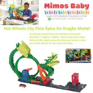 Hot Wheels City Pista Épica Do Dragão – Mattel – Maior Loja de