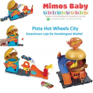 Pista Hot Wheels City Reboque E Lançador Dragão - Mattel