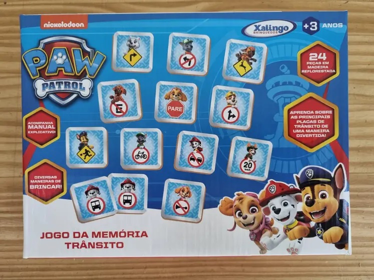 Jogo Da Memória Patrulha Canina Brinquedo Educativo Infantil