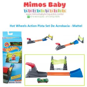 Pista Hot Wheels De Acrobacia Girar Marcar - Com 1 Carrinho