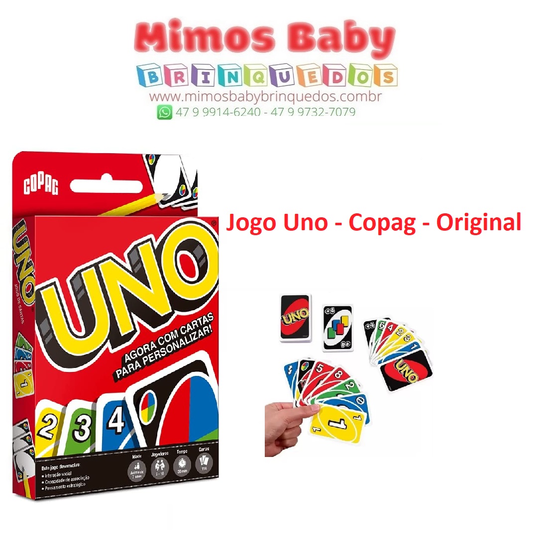 Jogo Uno – Copag – Original – Maior Loja de Brinquedos da Região