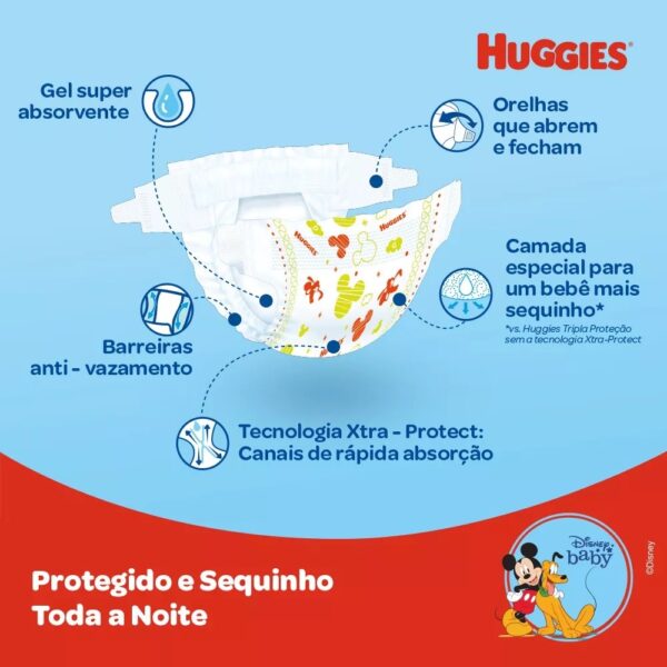 Fralda Huggies Tripla Proteção M - 92 Fraldas - Image 2