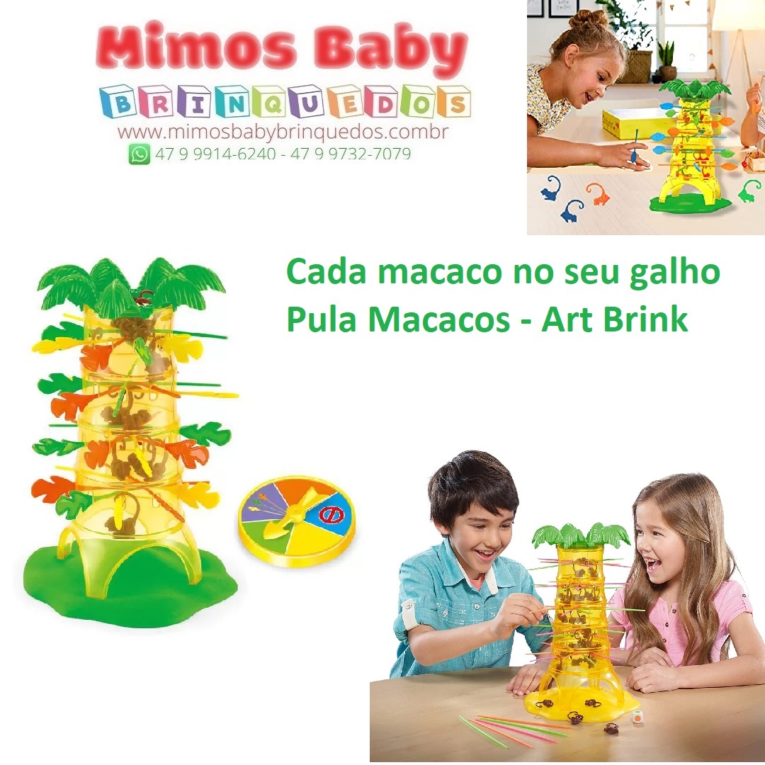 Jogo Infantil Pula Macaco Cada Macaco No Seu Galho - Compre Agora