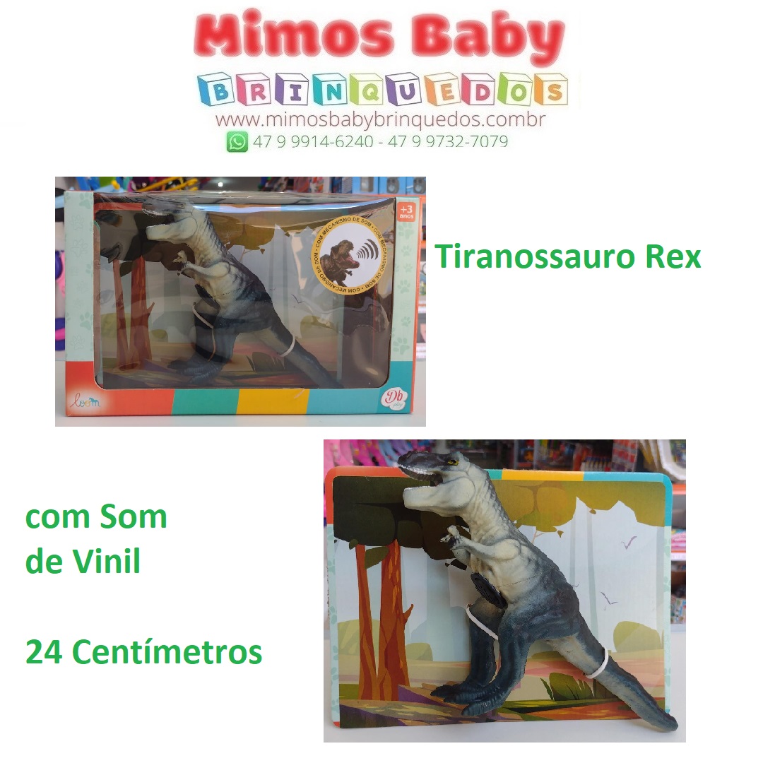 Dinossauro Rex De Vinil C/Mecanismo De Som