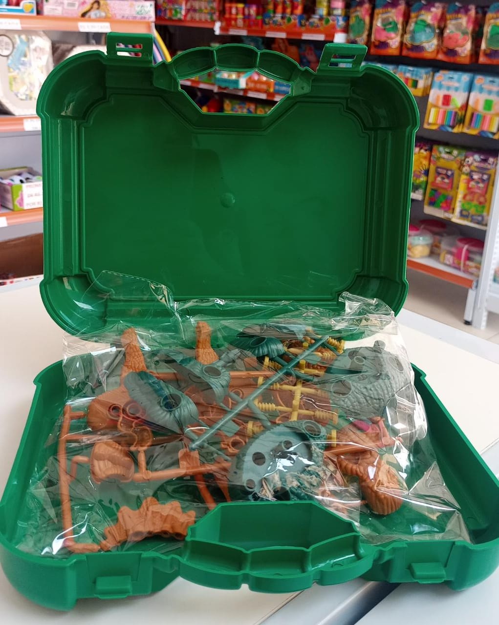 Maleta Monte seu Dino Jurassic - Majoca Colorê Brinquedos Educativos