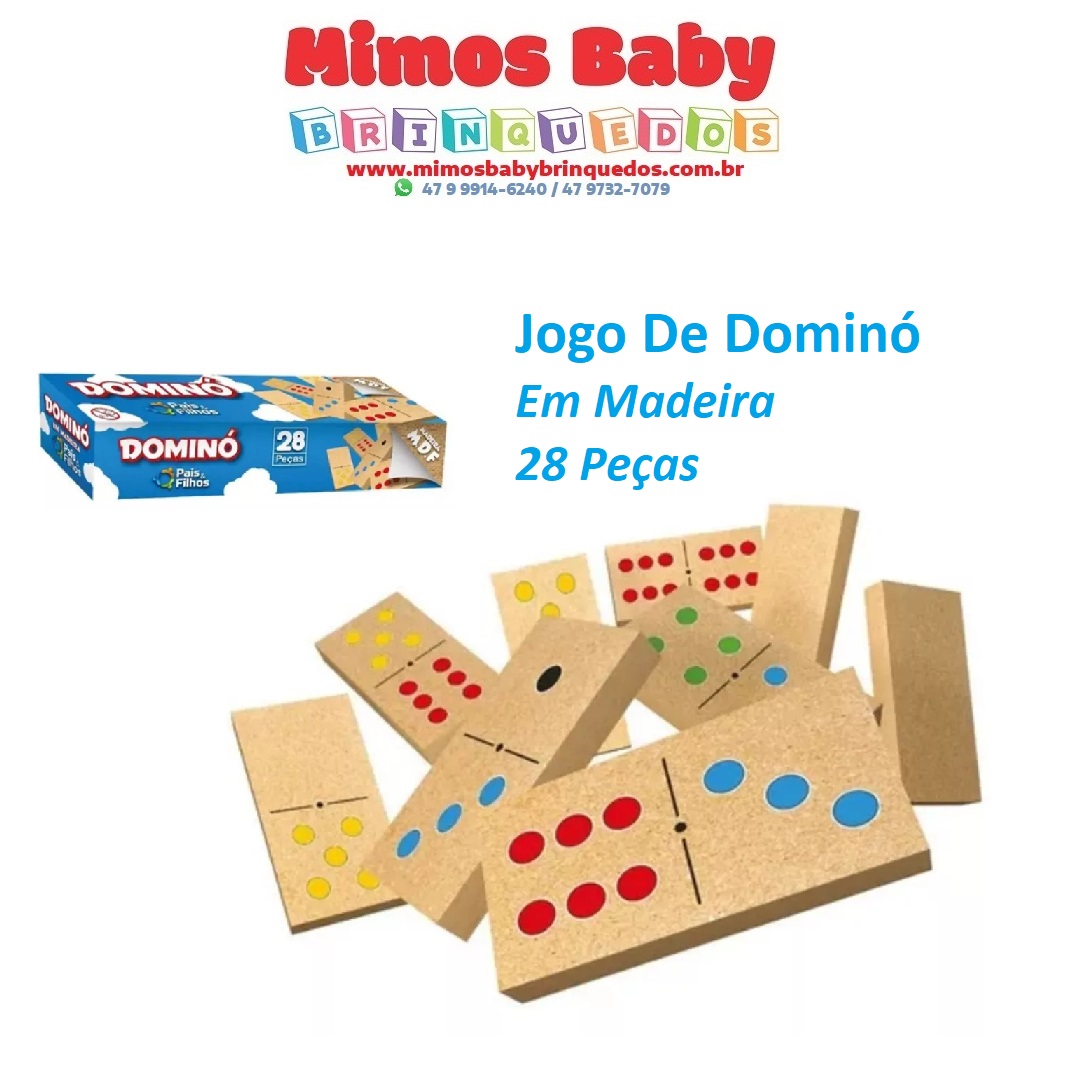 Um jogo de dominó padrão é formado por 28 peças, das quais 7 peças