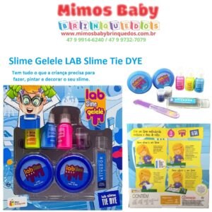 Slime Gelele LAB Slime Tie DYE - Doce Brinquedo