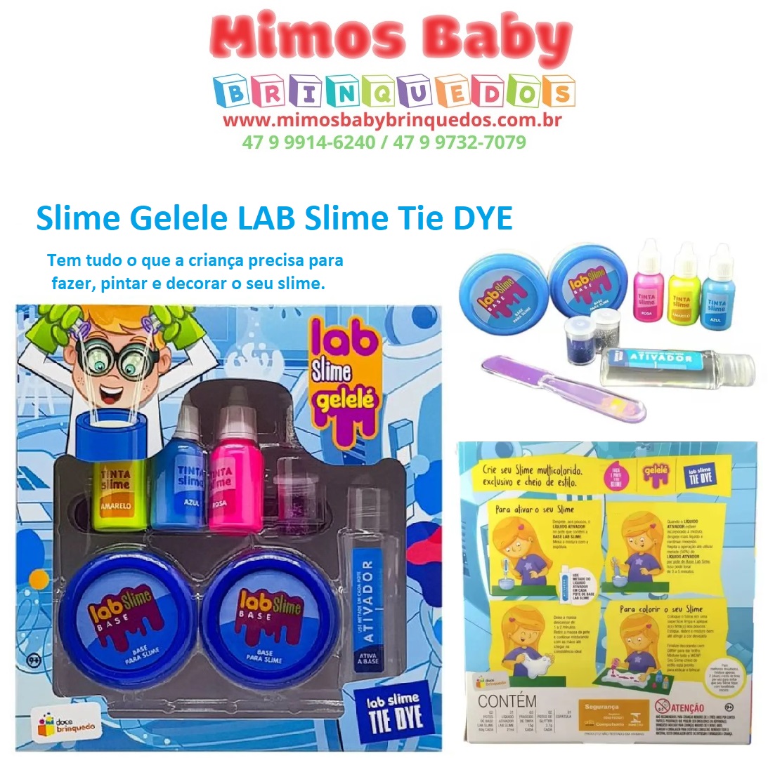 Brinquedo Laboratório Slime Tie Dye Gelelé Para Brincar - Loja Zuza  Brinquedos