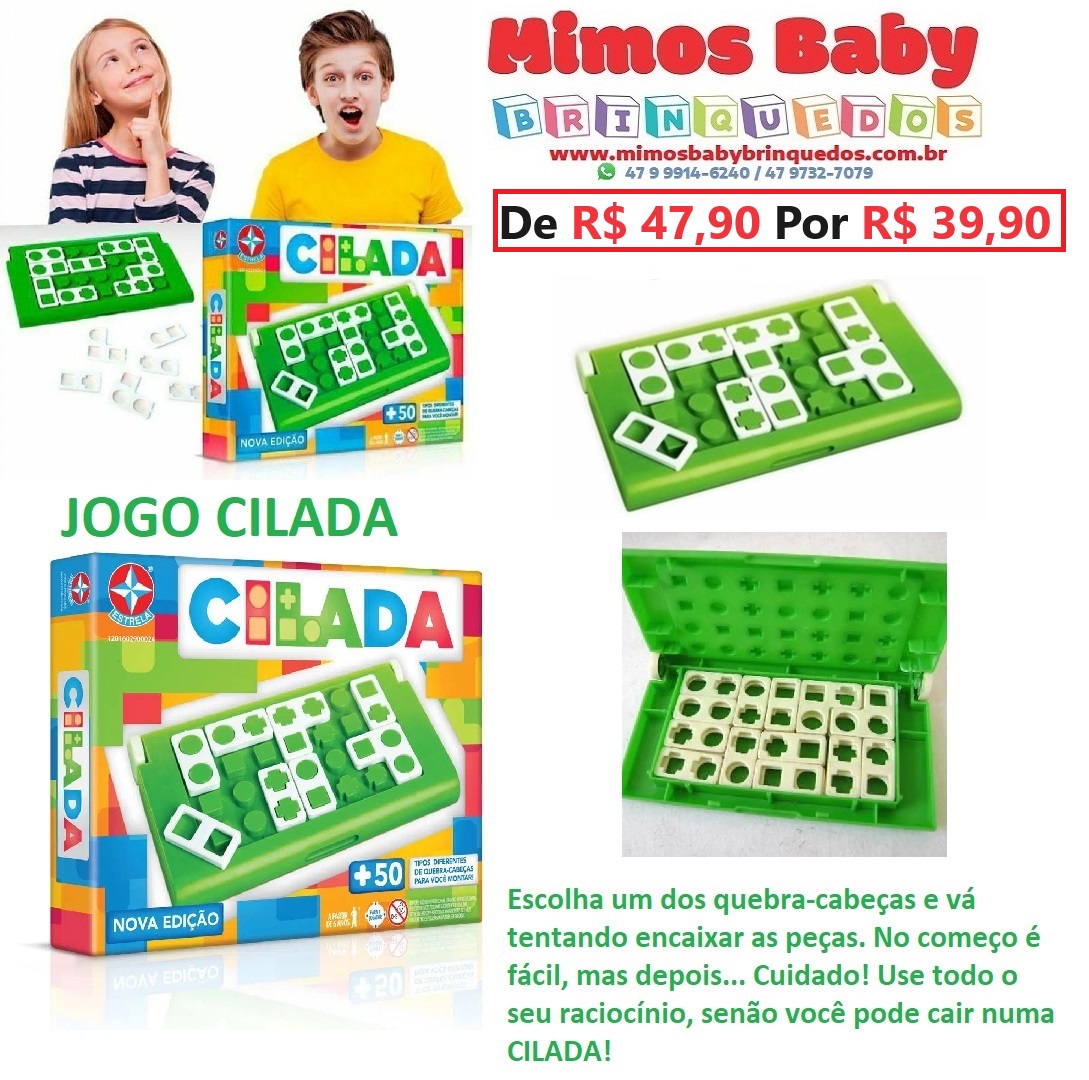 Jogo Quebra Cabeca Cilada - Estrela em Promoção na Americanas