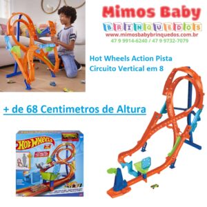 Lançador e Pista - Hot Wheels Action - Girar e Marcar - Mattel