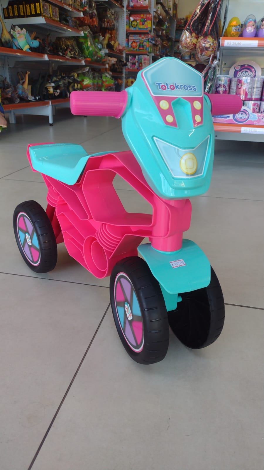 Totokross Motoca de Equilíbrio Rosa - Cardoso Toys