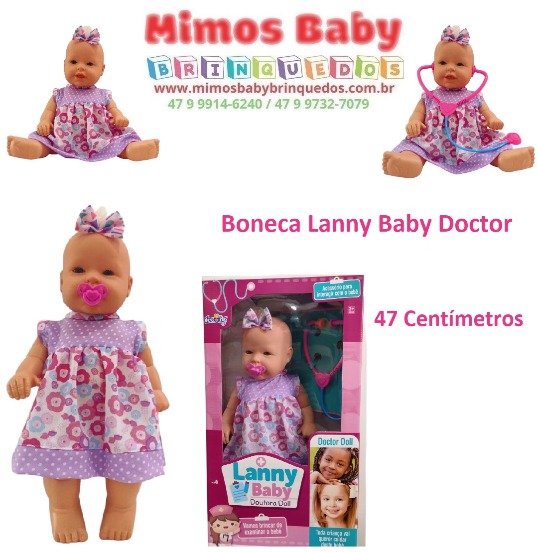 Boneca De Pelúcia Menina Doutora Brinquedos - Personagem Do