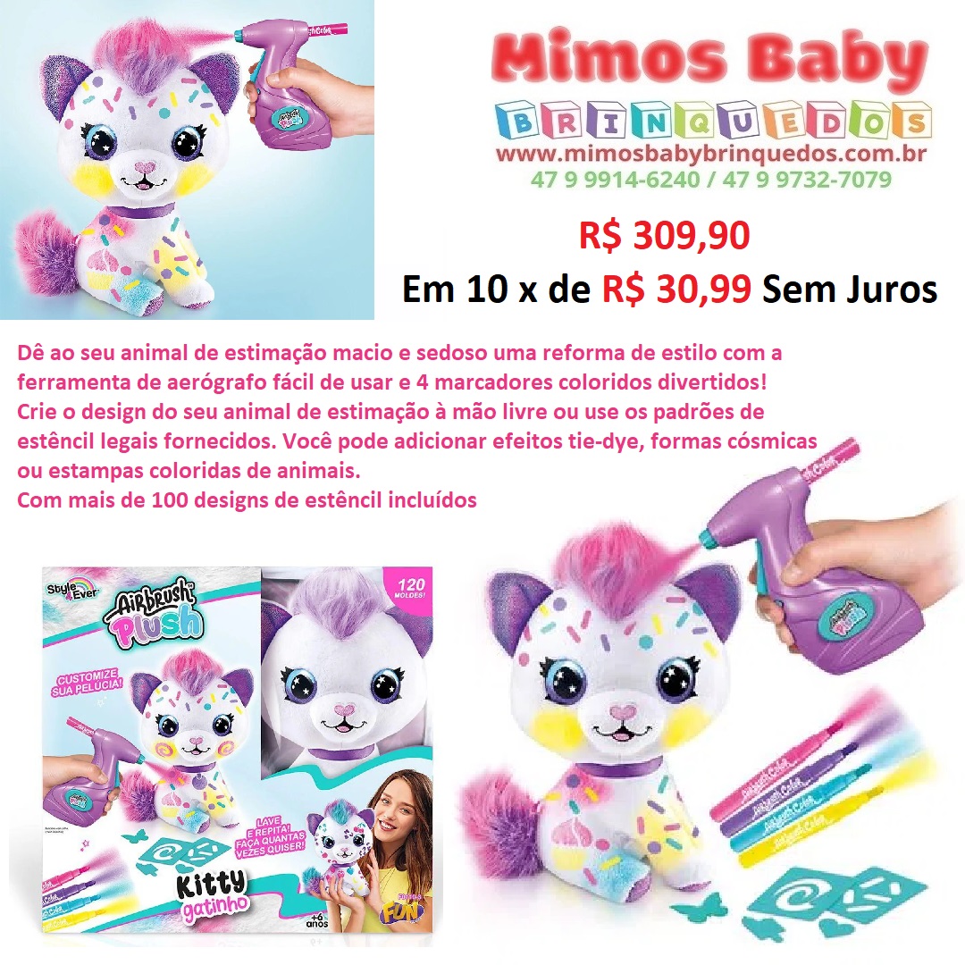 Gato Gatinha de Pelúcia - 30 Centímetros