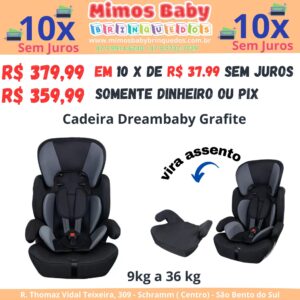 Cadeirinha para Carro Dreambaby Grafite de 9 a 36 kg - Styl