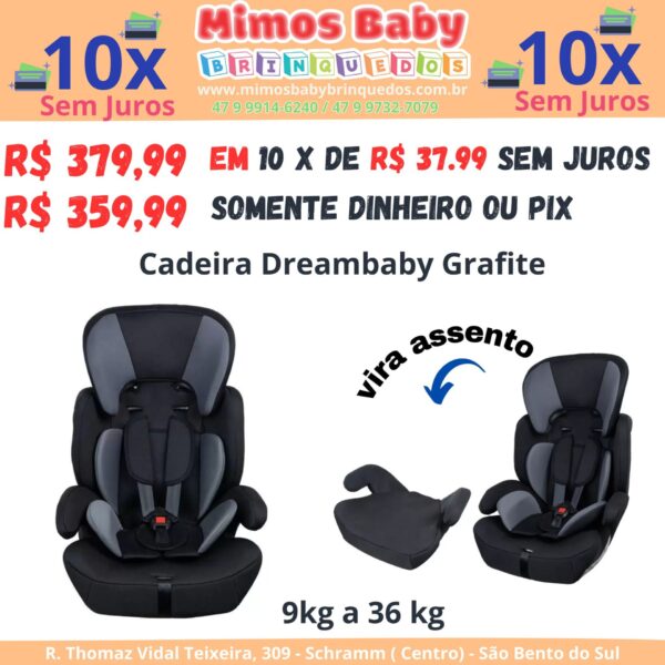 Cadeirinha para Carro Dreambaby Grafite de 9 a 36 kg - Styl