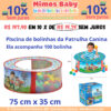 Piscina de Bolinhas Patrulha Canina com 100 Bolinhas, Lider