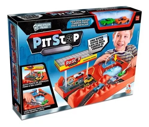 Pista para Carrinhos HOTCARS Corrida Velocidade PitStop - Loja PlimShop