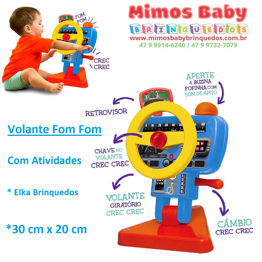 Volante fom fom - Bebês 0 a 3 anos - Nina Brinca - Brinquedos Educativos e  Jogos Pedagógicos