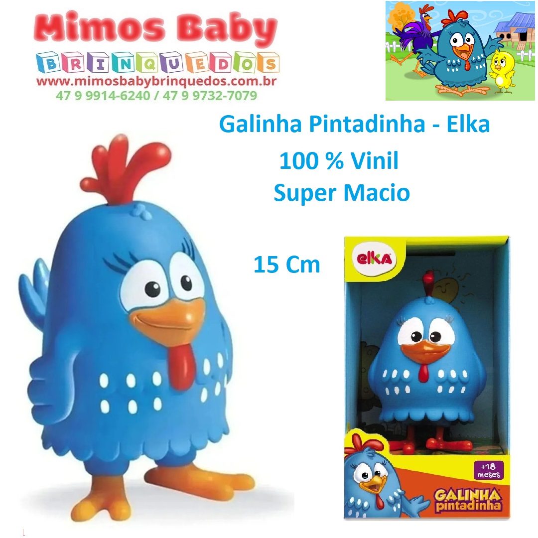 Galinha Pintadinha – 100 % Vinil – Super Macio – Elka – Maior Loja de  Brinquedos da Região