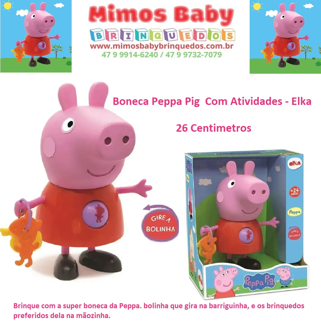 Quebra cabeca e jogo da memoria infantil peppa pig elka