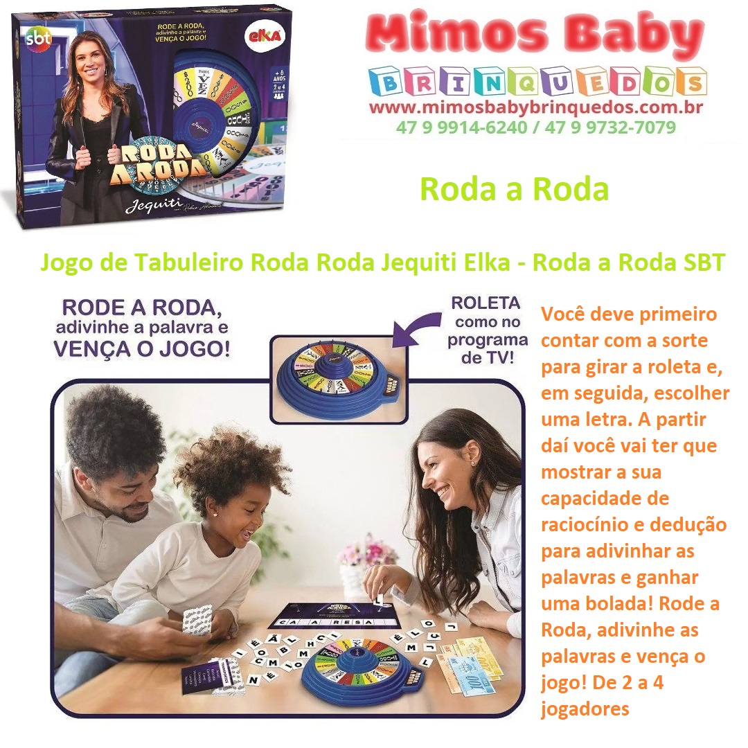 Roda A Roda Jogo Antigo Sbt - Brinquedo Da Elka - Jogo De