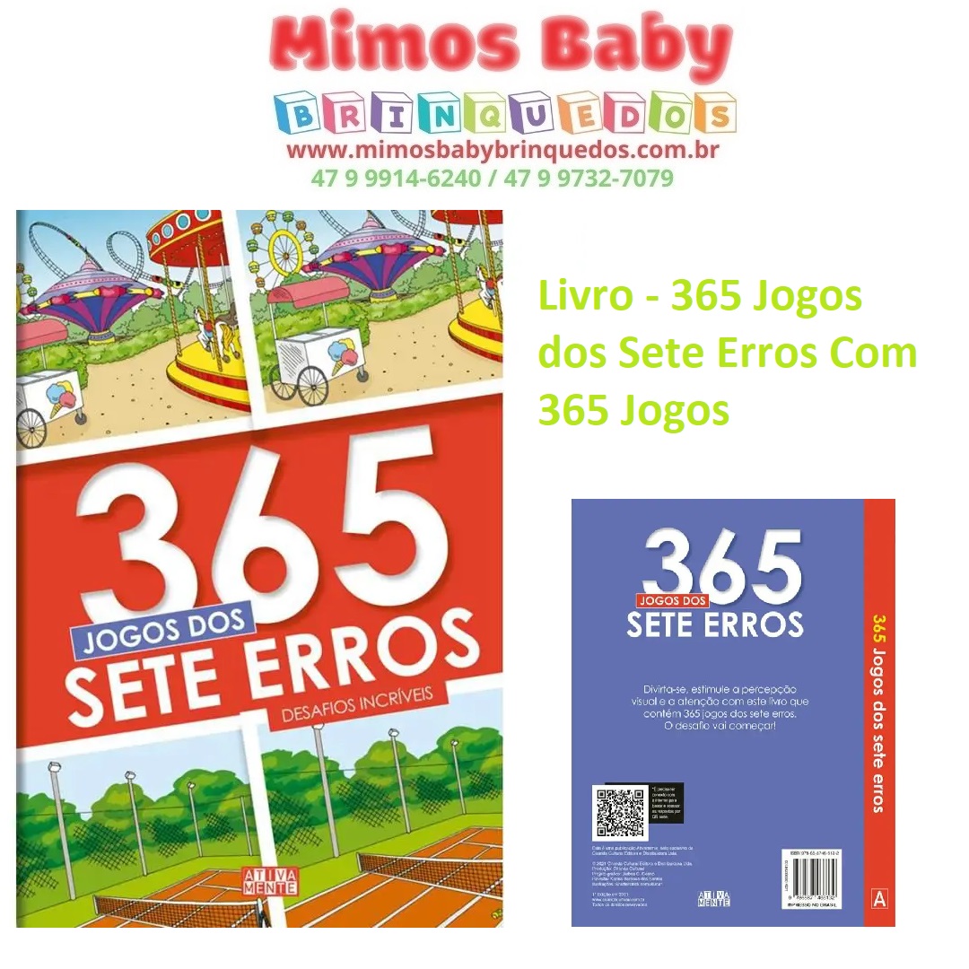 Livro: Sete Erros + 365 Jogos Divertidos 2