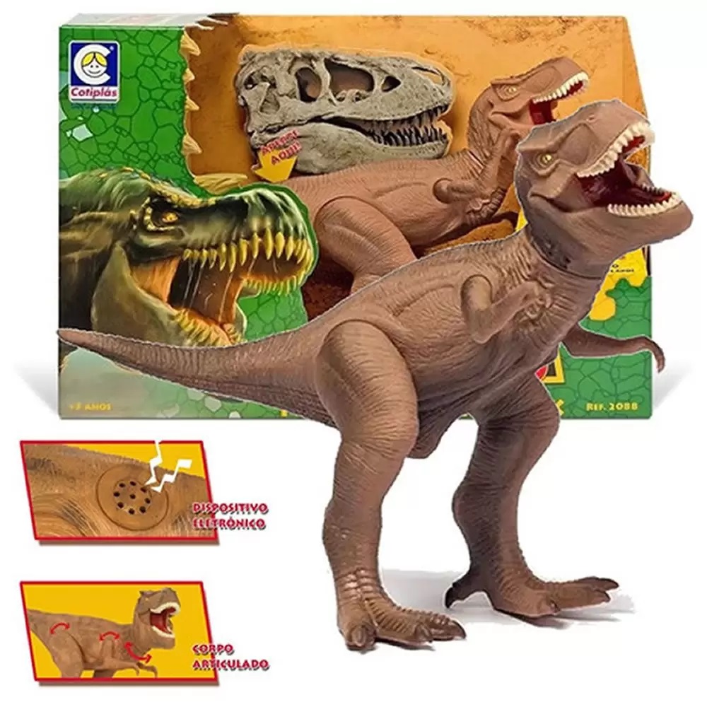 Dinossauro Tiranossauro Rex T-rex De Vinil Grande - Mielle