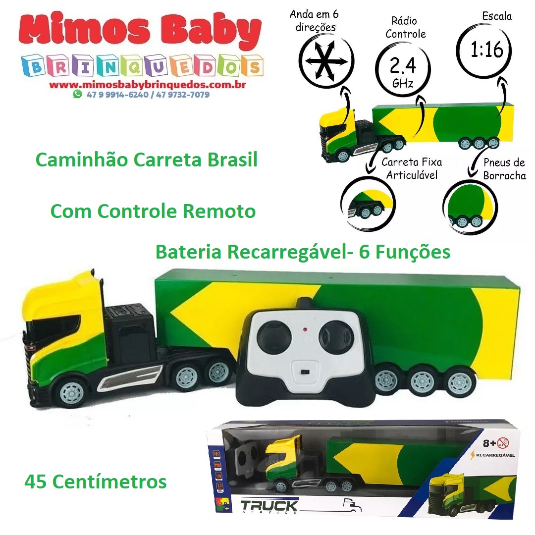 Brinquedo Carreta de Controle Remoto