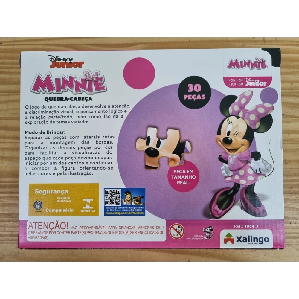 Quebra cabeça Minnie - Montando Minha Festa