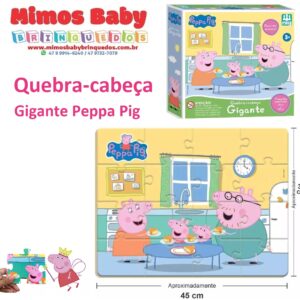 Quebra cabeca e jogo da memoria infantil peppa pig elka