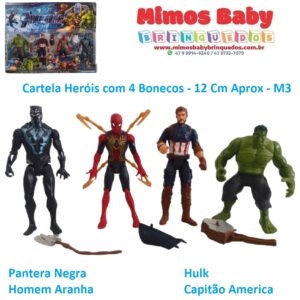 Kit Sonic Cartelado com 4 Bonecos 12 cm - Toys - Bonecos