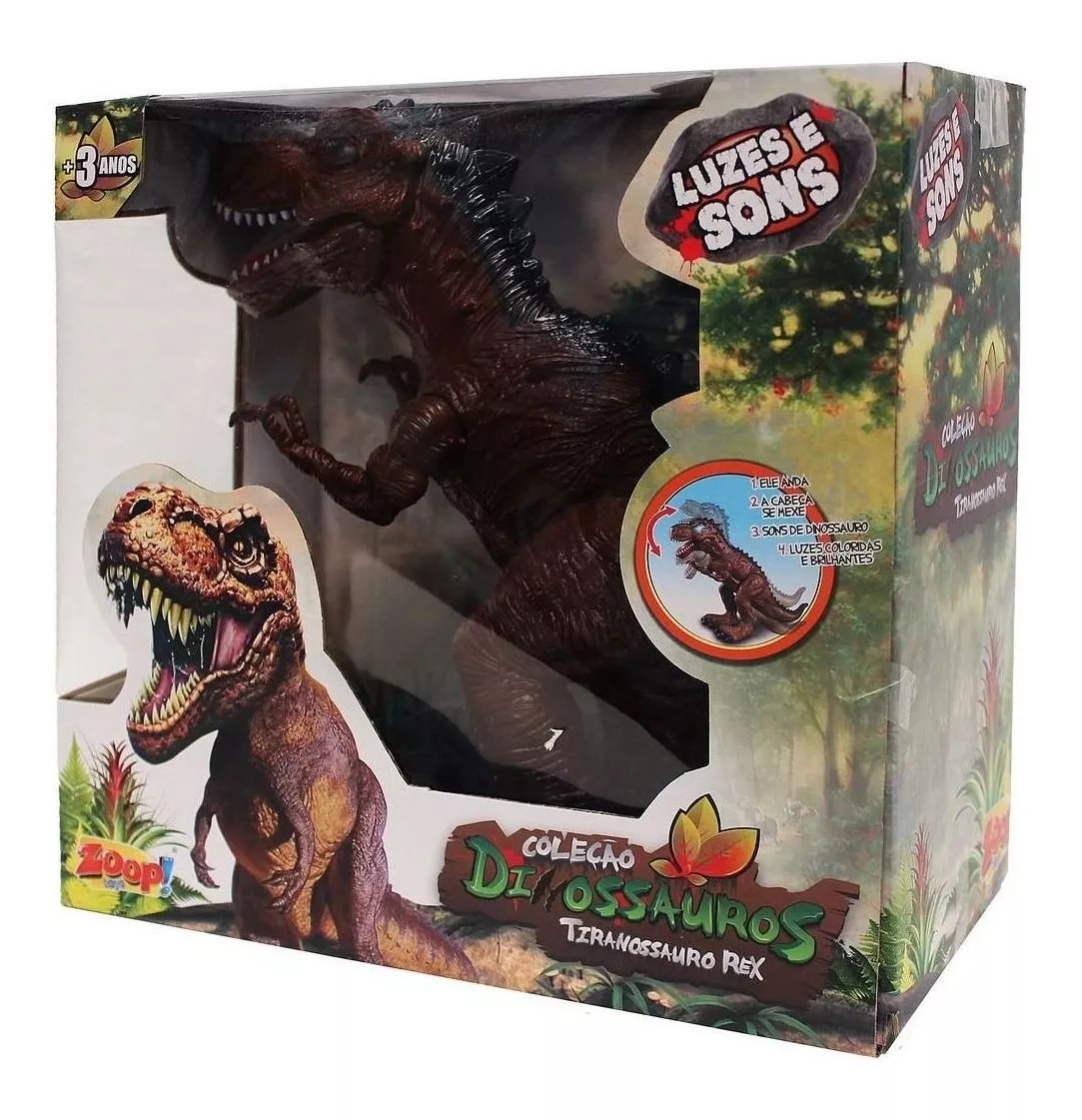 Dinossauro T-Rex C/ Luzes e Som - Zoop Toys