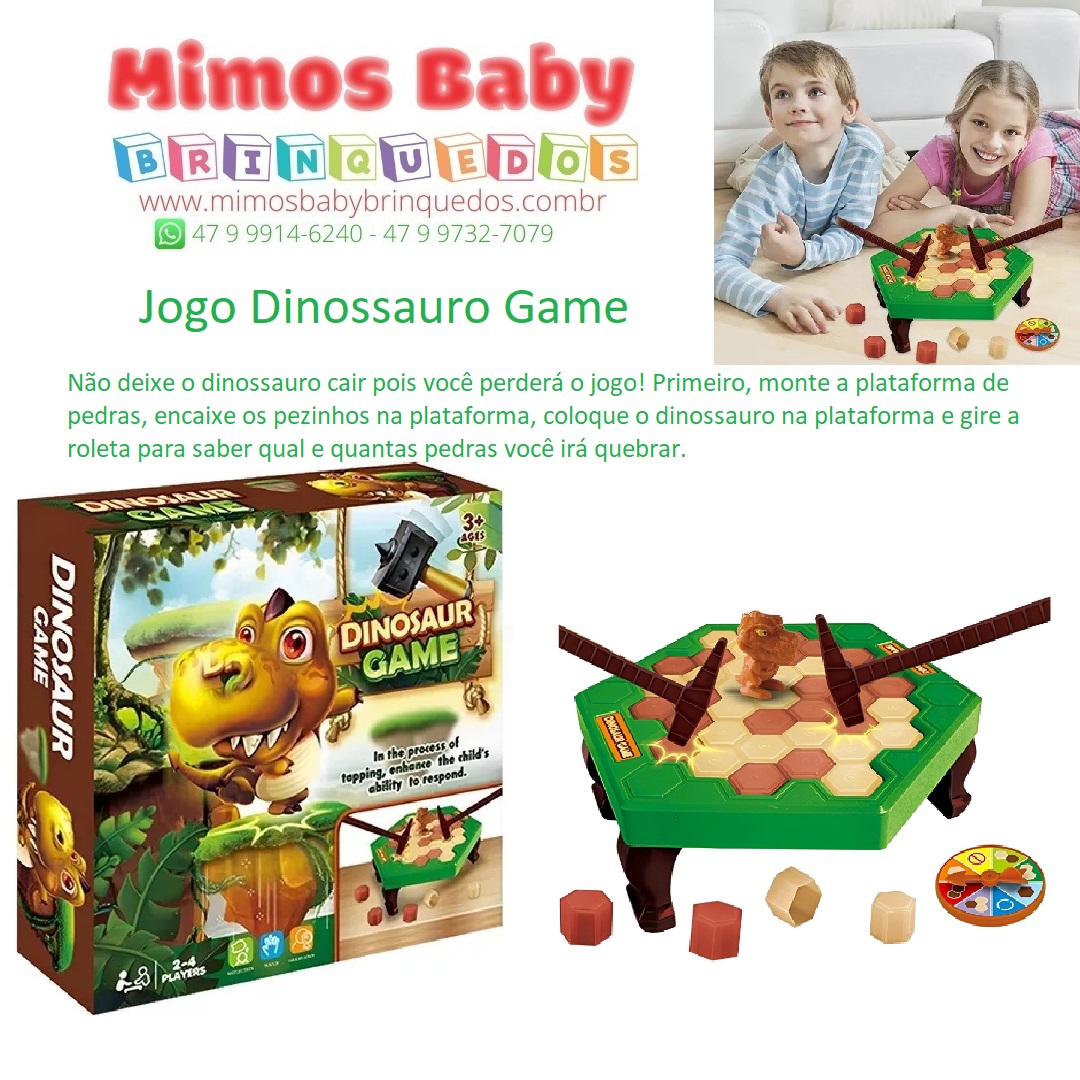 JOGO DINOSSAURO GAME BRINQUEDO 1003 BRASKIT - Loja de Brinquedos, Móveis  Infantil e Linha Baby.