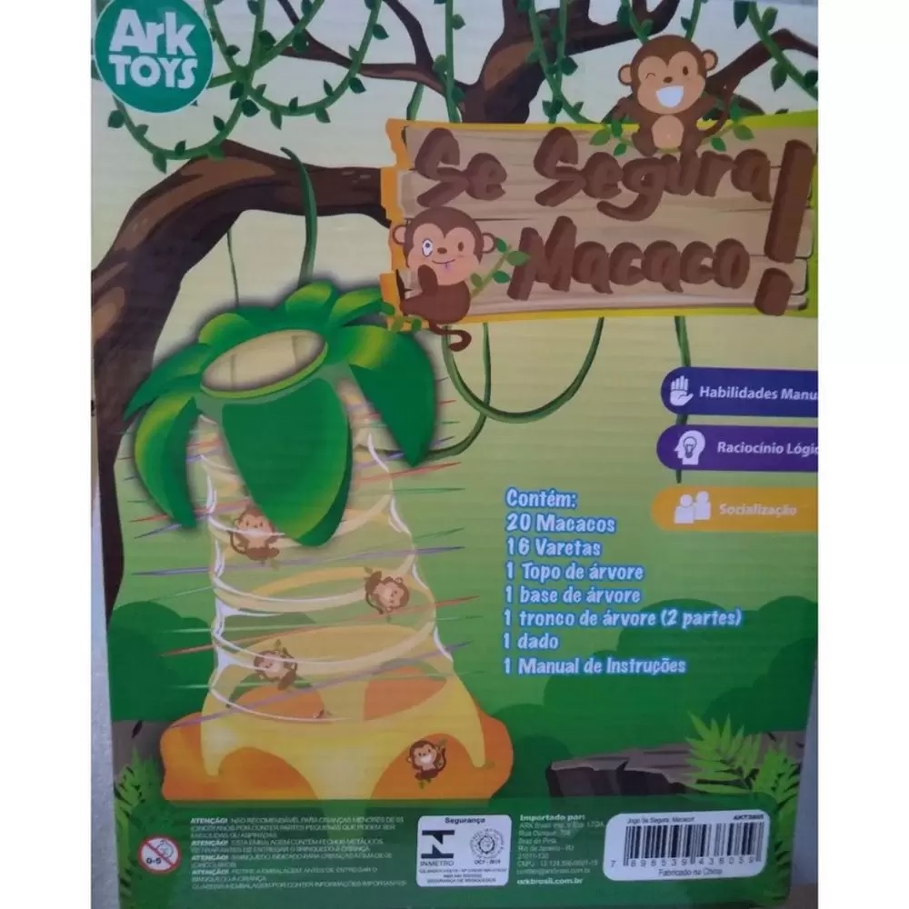 Jogo Infantil Pula Macaco Cada Macaco No Seu Galho - Compre Agora