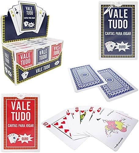 Cartas de Jogar Baralho Com 2 Baralhos Azul e Vermelho - ShopJJ -  Brinquedos, Bebe Reborn e Utilidades