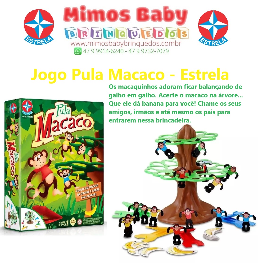 Jogo Infantil Pula Macaco Brinquedos Estrela