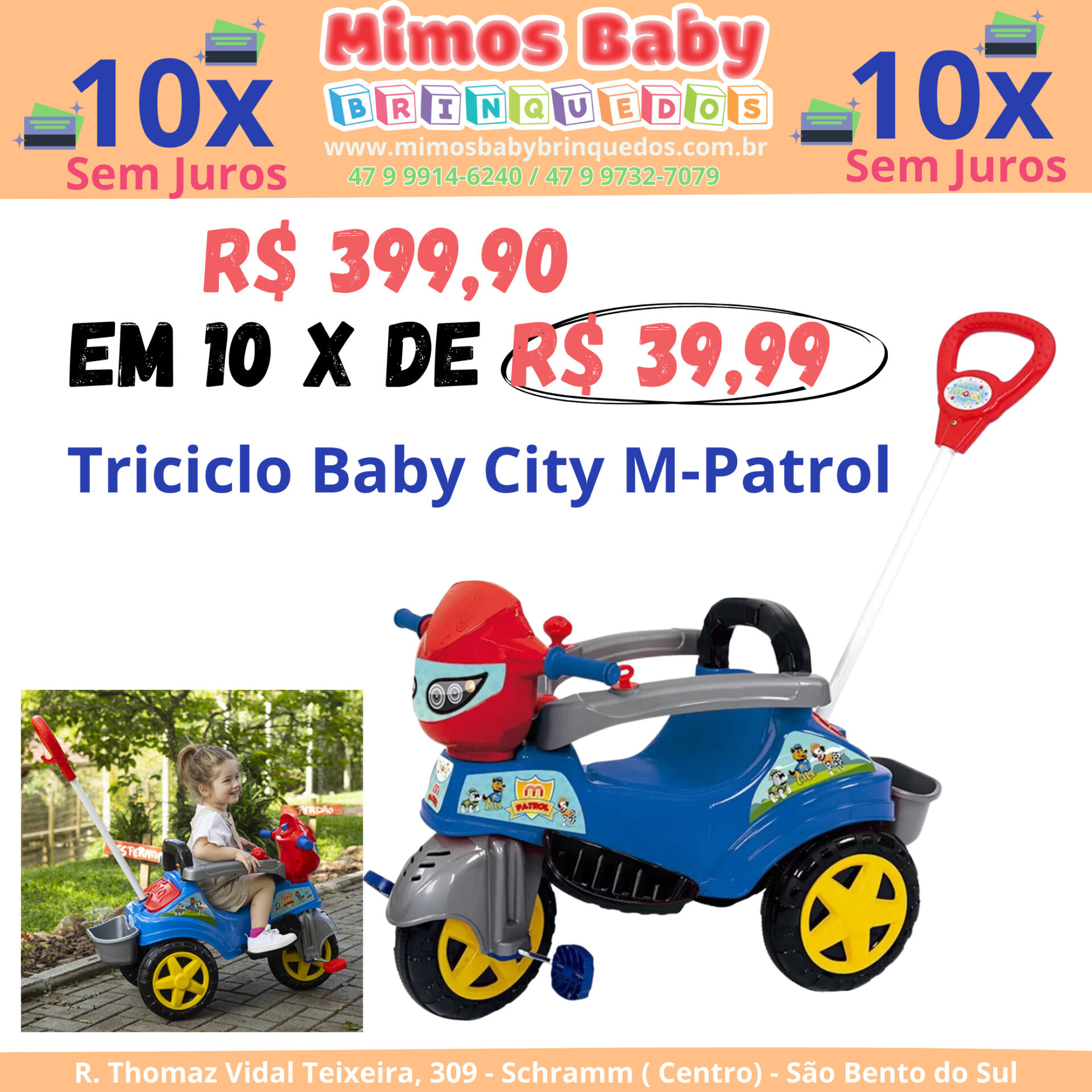 Triciclo Infantil Bicicleta Motoca Menino Passeio You 3 Boy