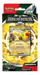 Pokémon Deck 60 cards Baralho de Batalha EX Ampharos e Lucario sortido -  Happily Brinquedos