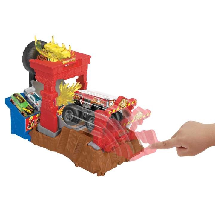 Pista HOT WHEELS Monster Truck Desafio Acrobático (Idade Mínima: 4 Anos -  43 x 11 x 25,5 cm)