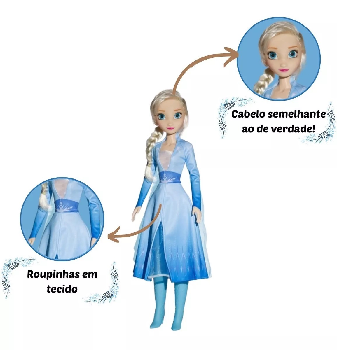 Boneca da Frozen Elsa Grande Baby Brink