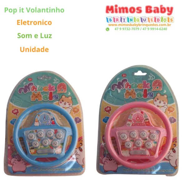 Pop It Eletrônico  Volante com som e luz - Unidade