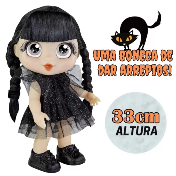 Boneca Bravezinha Com Acessorios Escova E Espelho Bee Toys - Wandinha - Image 8