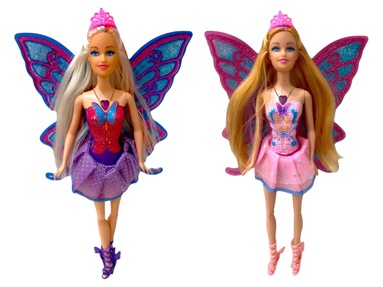 Boneca borboleta linda estilo barbie