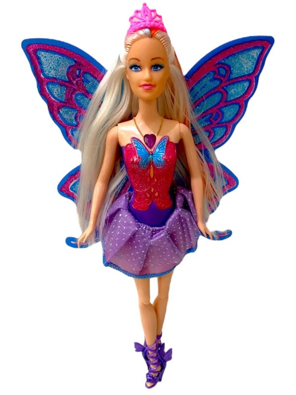 Boneca Tipo Barbie Borboleta Fairytopia Fada Musical Com Led - Image 2