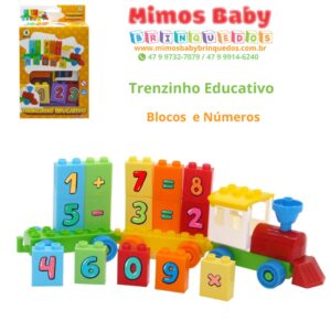 Trenzinho Educativo - Blocos Playset Números - Monte Líbano