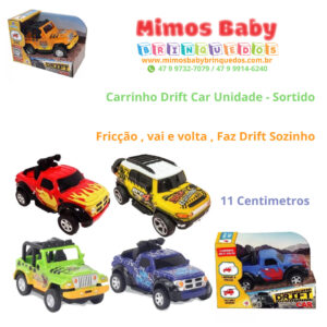 Carrinhos de Brinquedo Fricção Drift Car Vai e Volta 8 Modelos