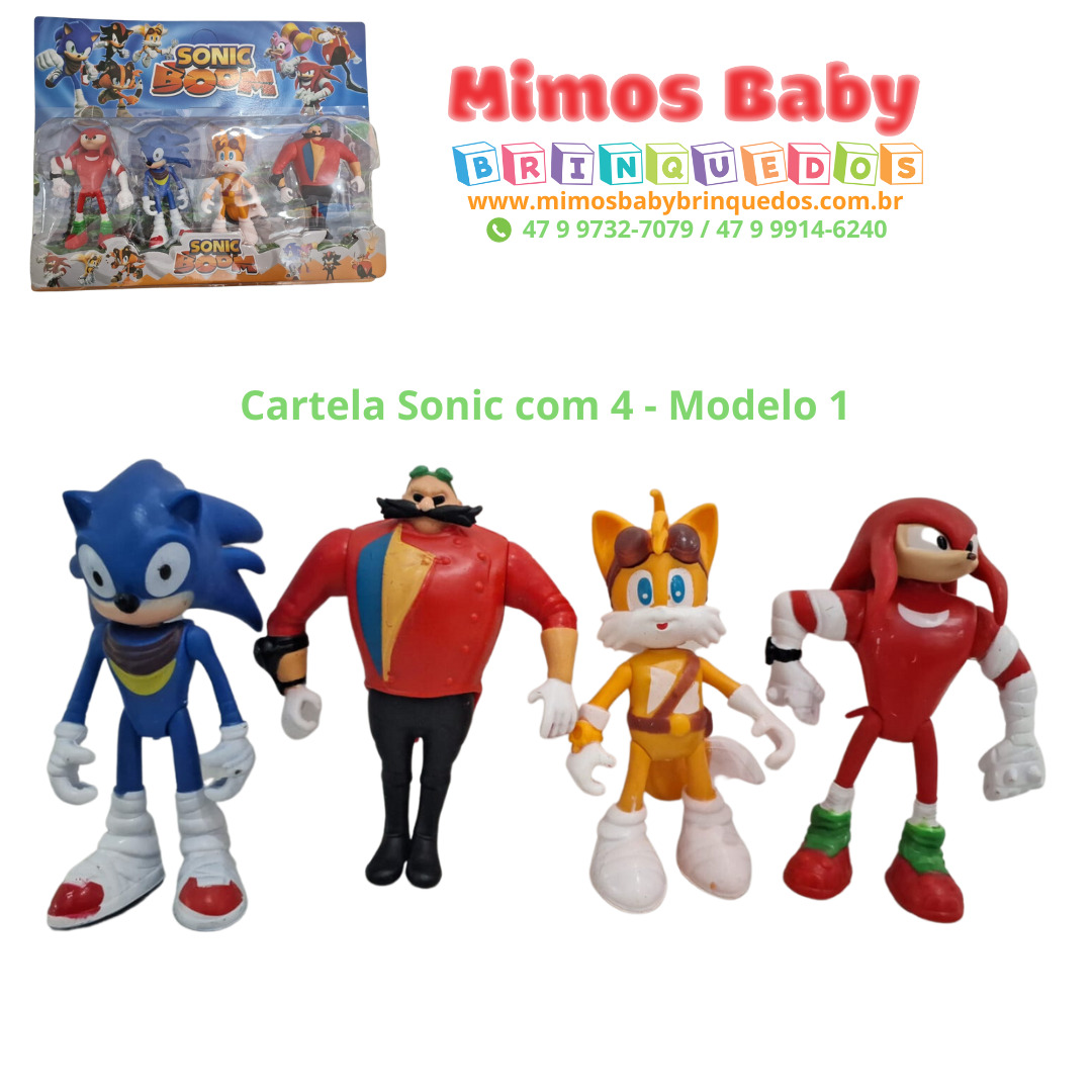 Boneco Blocos De Montar Sonic The Hedgehog Natal