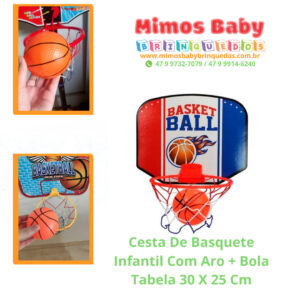 Jogo De Basquete Basket Ball Cesta Com 60 Bolinhas Brinquedo