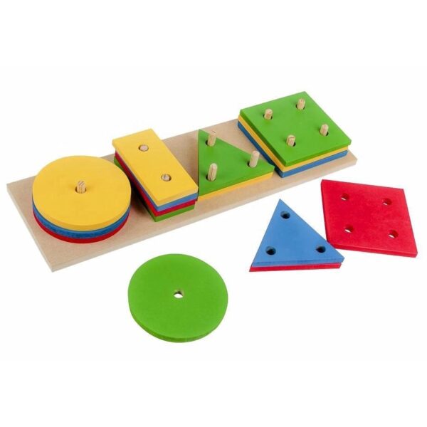 Jogo Prancha De Seleção Formas Geométricas Educativo Madeira - Image 3